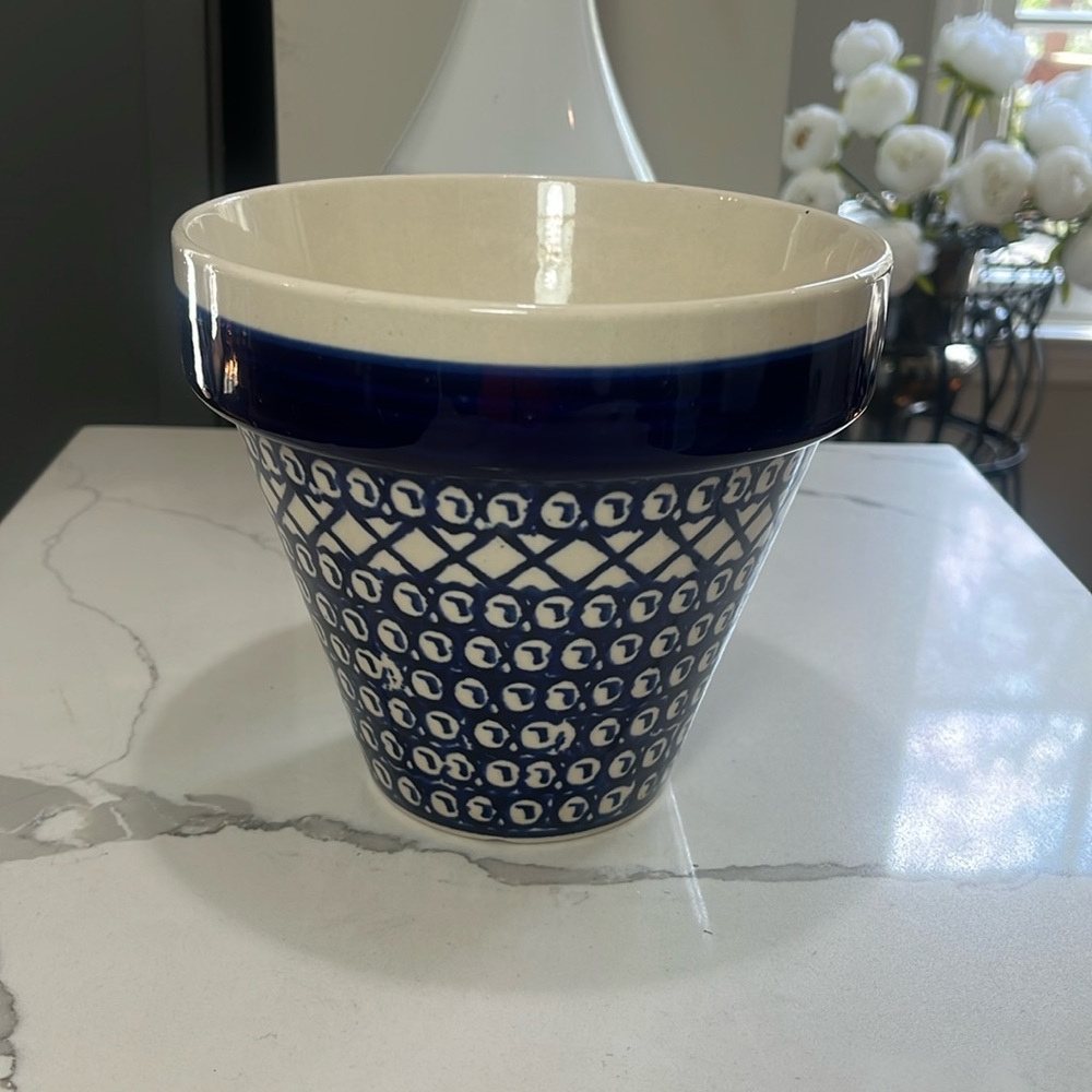 Boleslawiec Polish Pottery Flowerpot